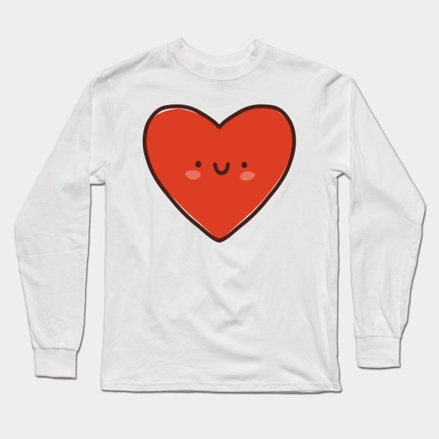 Kawaii heart Long Sleeve T-Shirt by Mangayubecik